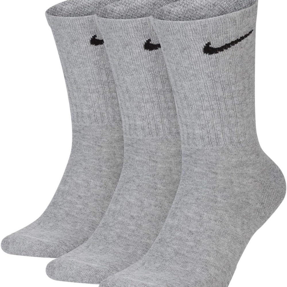 Nike Unisex Everyday Cushion Crew 3 Pair SMALL : YTH 3Y-5Y